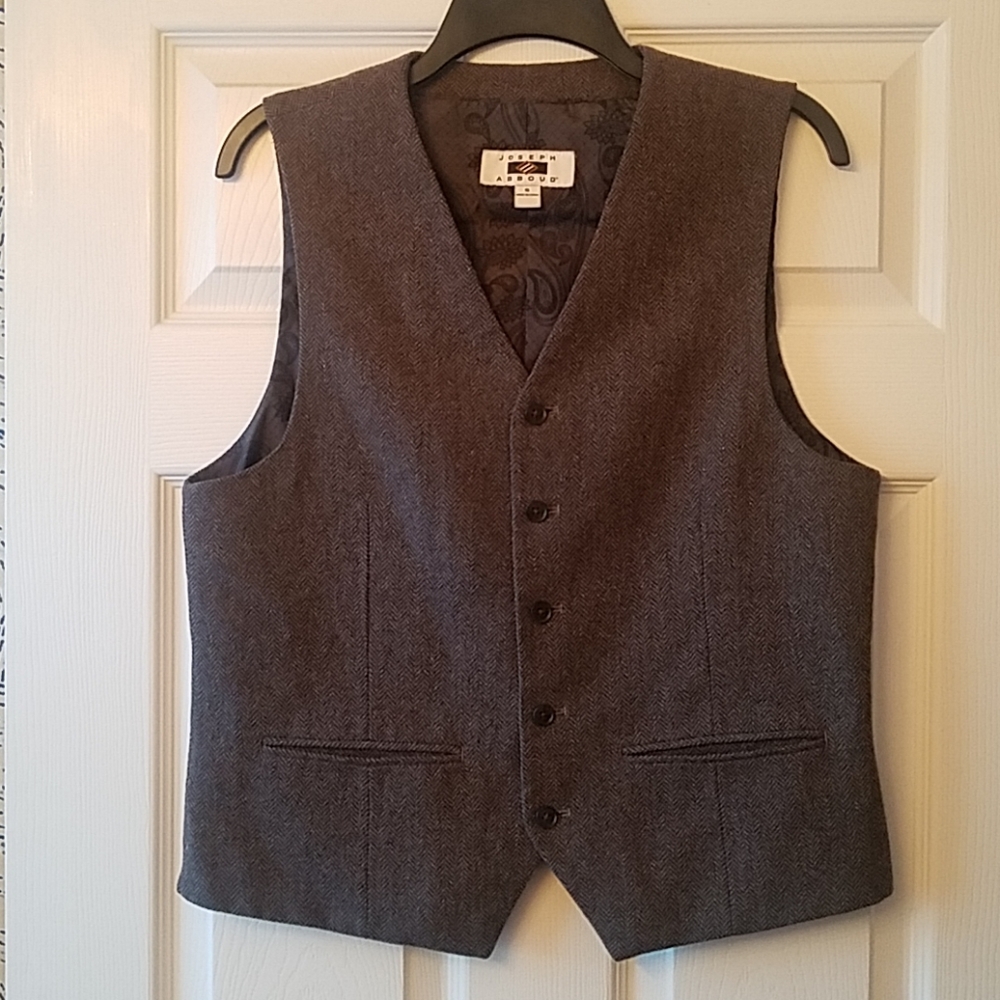 Joseph Abbound Tweed Vest